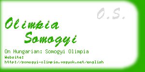 olimpia somogyi business card